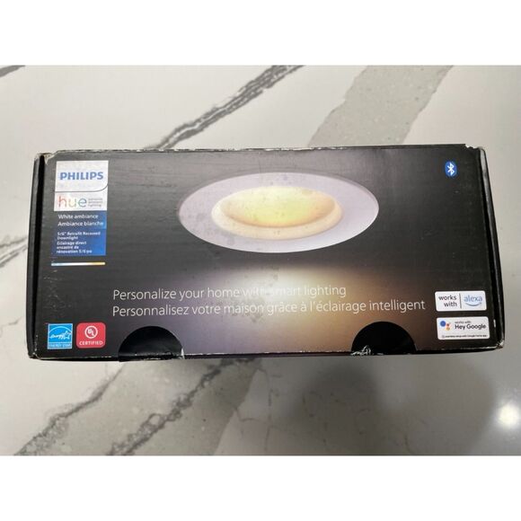 PHILIPS White ambiance 5/6" Retrofit Recessed Downlight Smart Lighting, sealed - Picture 4 of 9